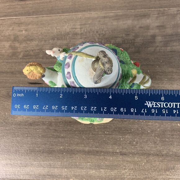 Easter Bunny Rabbit Happy House Tealight Candle Holder Holiday Ceramic - Picture 6 of 8